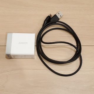 anker 充電器 A2021 aukey USBタイプCケーブル セット(バッテリー/充電器)