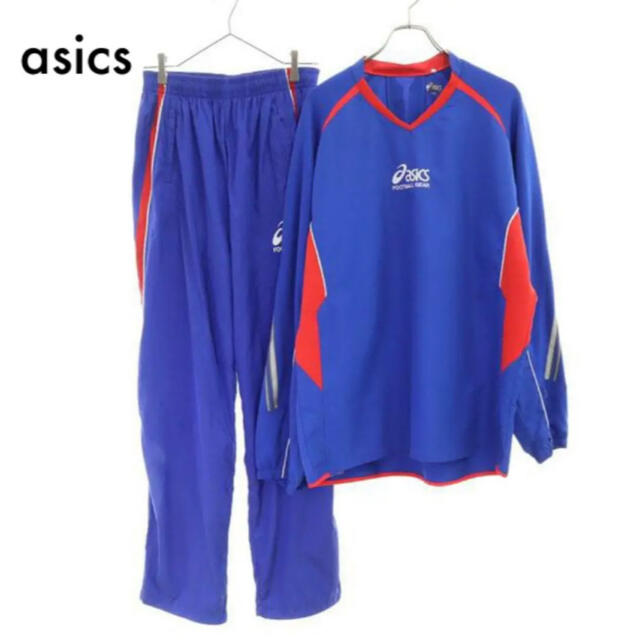 asics(アシックス)のアシックス スポーツ 上下セット ウインドパンツ 切替ジャージ XO O ブルー メンズのトップス(ジャージ)の商品写真