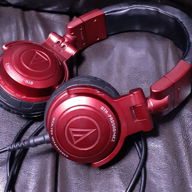 audio-technica Dj ヘッドフォン　モニター用　赤ATH-PRO 6