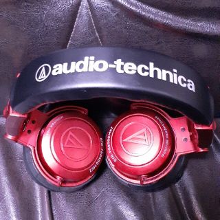 オーディオテクニカ(audio-technica)のaudio-technica Dj ヘッドフォン　モニター用　赤ATH-PRO(ヘッドフォン/イヤフォン)