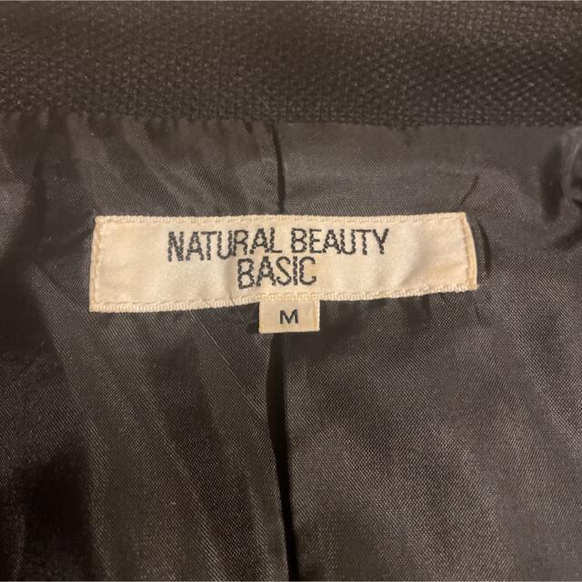 NATURAL BEAUTY BASIC(ナチュラルビューティーベーシック)のNATURAL BEAUTY BASIC スーツ テーラードジャケット　ブラック レディースのジャケット/アウター(テーラードジャケット)の商品写真