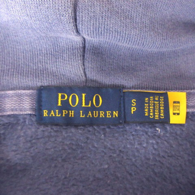 POLO RALPH LAUREN(ポロラルフローレン)のポロ ラルフローレン パーカー スウェット 長袖 プルオーバー 刺繍 パープル レディースのトップス(パーカー)の商品写真