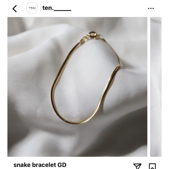 TEN. snake bracelet GD