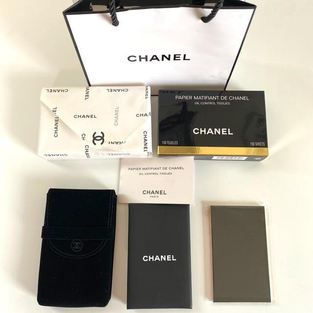 CHANEL(シャネル)のCHANEL シャネル　ミラー　オイルコントロールティッシュ　あぶらとり紙 コスメ/美容のメイク道具/ケアグッズ(あぶらとり紙)の商品写真