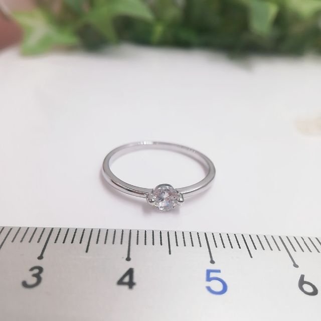 オリジナル一粒石リングczダイヤモンドリング14号リングTOTO14009 レディースのアクセサリー(リング(指輪))の商品写真