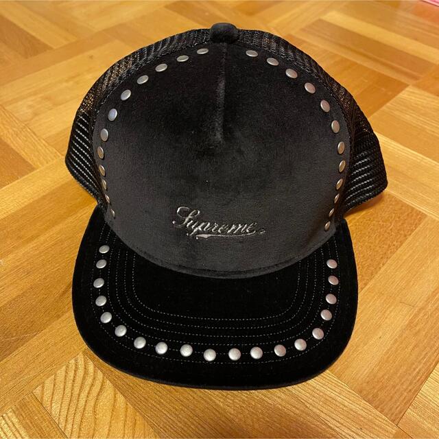 Supreme Studded Velvet Mesh Back 5-Panel-