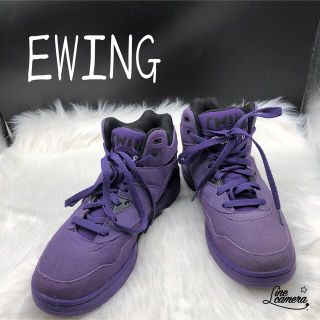 ユーイング EWING スニーカー バッシュ 28.5 パープル ハイカット(スニーカー)