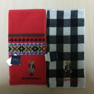 ラルフローレン(Ralph Lauren)のラルフローレン  タオルハンカチ  2枚  新品  ㉙(ハンカチ)