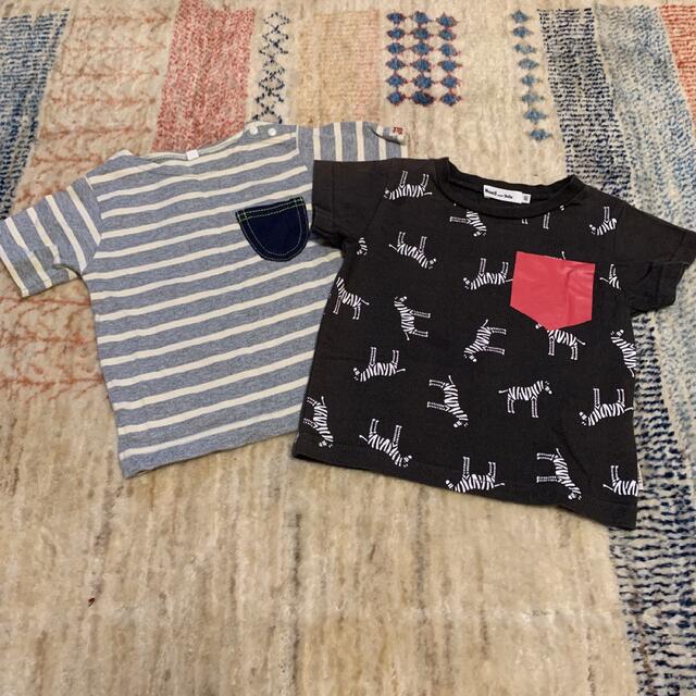 BEBE Noeil(ベベノイユ)のBeBe★男の子　半袖Tシャツ2枚セット　80サイズ キッズ/ベビー/マタニティのベビー服(~85cm)(Ｔシャツ)の商品写真