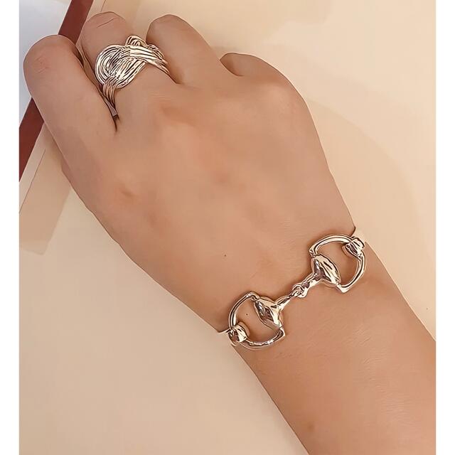 HERMES - ホースビット型 シルバー バングル 925 エルメス HERMES - ホースビット型 シルバー バングル 925 エルメス