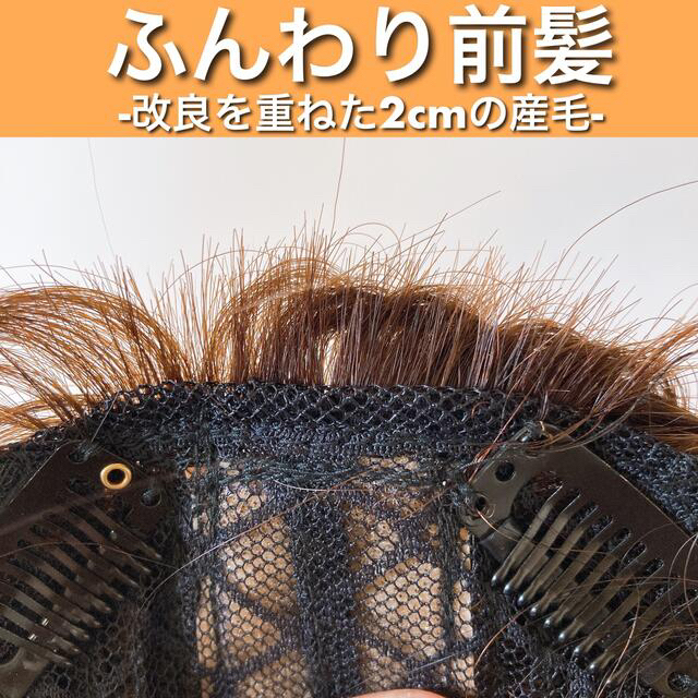 【艶髪ふんわり美人ミディアム】最高級人毛100% ウィッグ ヘアピース ブラウン
