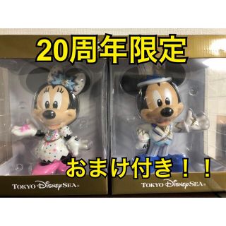 ディズニー(Disney)のディズニーシー　アブーズバザール 景品　ミッキー ミニー20周年 限定フィギュア(その他)