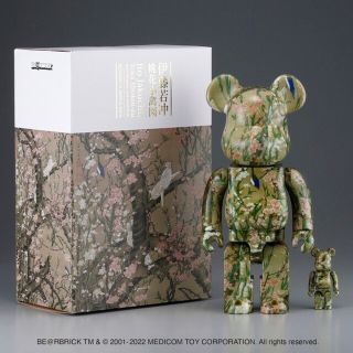 メディコムトイ(MEDICOM TOY)のBE@RBRICK 伊藤若冲「桃花小禽図」 100% ＆ 400%(その他)