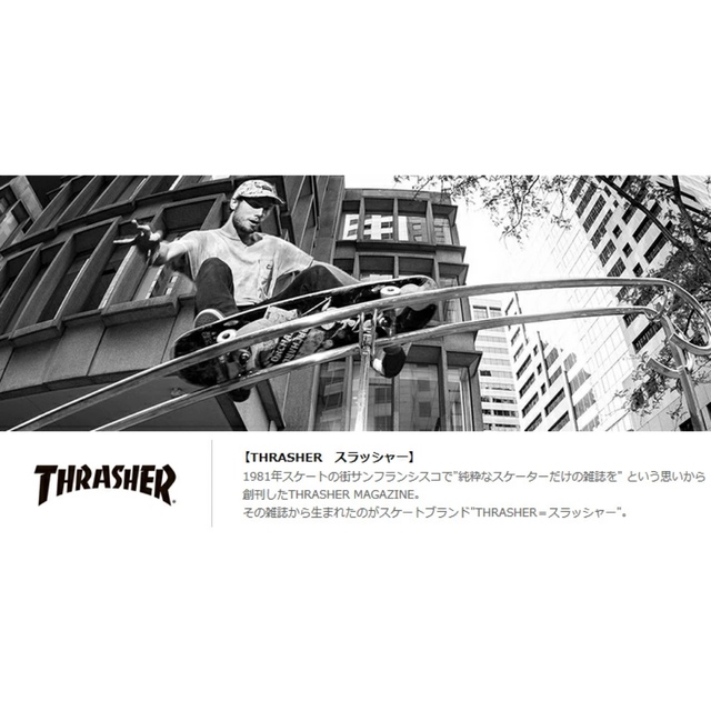 THRASHER(スラッシャー)の【THRASHER】サコッシュショルダー［BK/BK(クリアロゴ)］ メンズのバッグ(ショルダーバッグ)の商品写真