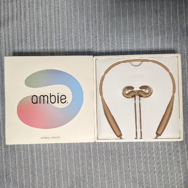 【絶品】 ambie ワイヤレスイヤホン AM-BT01 ブラウン ヘッドフォン+イヤフォン