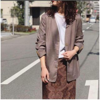 トゥデイフル(TODAYFUL)のcollarless over jacket 36(ノーカラージャケット)