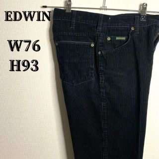 エドウィン(EDWIN)のEDWIN ワイド 細畝 used コーデュロイパンツ　ブラック(チノパン)