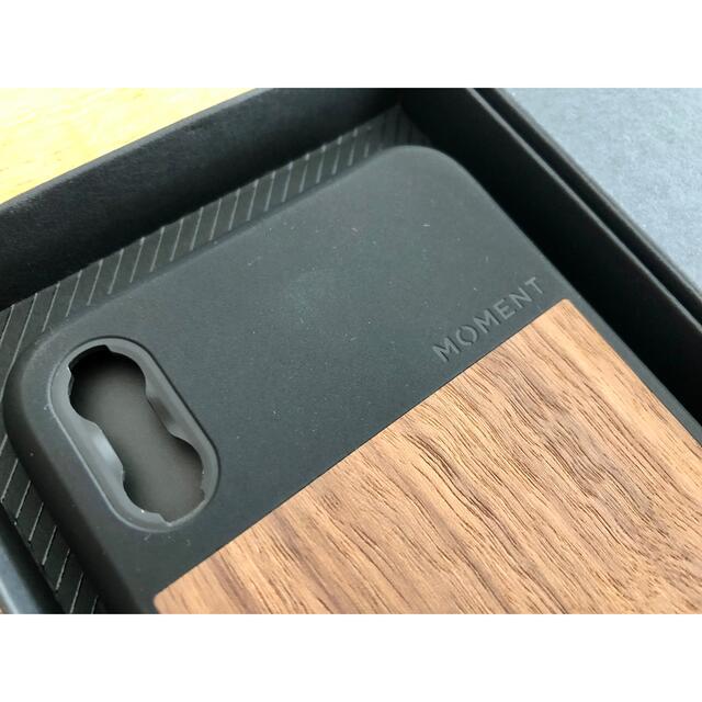 【新品】Moment iPhoneXS MAX用ケース　Walnut 木目 スマホ/家電/カメラのスマホアクセサリー(iPhoneケース)の商品写真