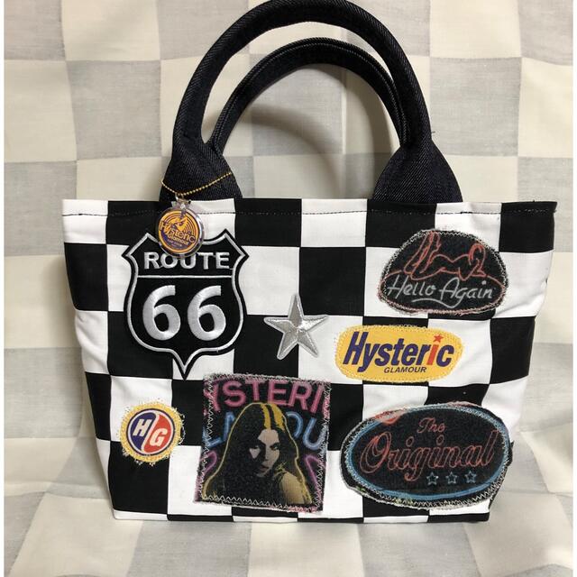 HYSTERIC GLAMOUR(ヒステリックグラマー)のハンドメイド⭐︎ hysteric glamour トートバッグ レディースのバッグ(トートバッグ)の商品写真