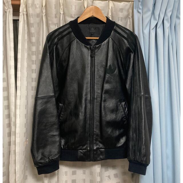 adidas - vintage adidas レザー トラック ジャケット ラムの通販 by