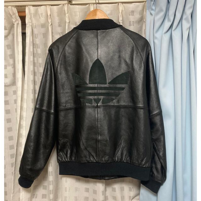 adidas - vintage adidas レザー トラック ジャケット ラムの通販 by