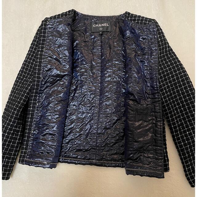 CHANEL(シャネル)の極美品♡ CHANEL  ツイード  スーツ　34 ブラック レディースのフォーマル/ドレス(スーツ)の商品写真