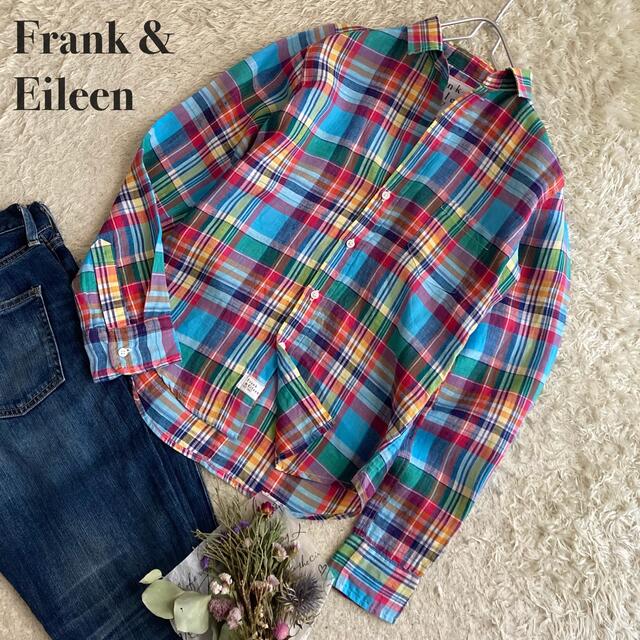 Frank&Eileen BARRY マドラスチェック柄 スキッパーシャツ