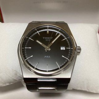 ティソ(TISSOT)のTissot PRX 黒文字盤　クォーツ(腕時計(アナログ))