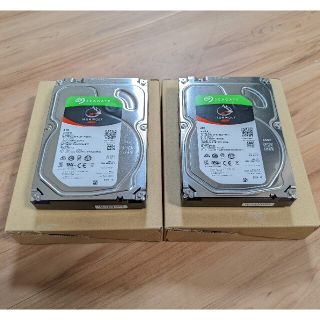 Seagate Ironwolf 4TB NAS HDD 2個 ハードディスク(PC周辺機器)