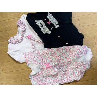 ニシキベビー(Nishiki Baby)のニシキベビー肌着ロンパース３枚セット(肌着/下着)