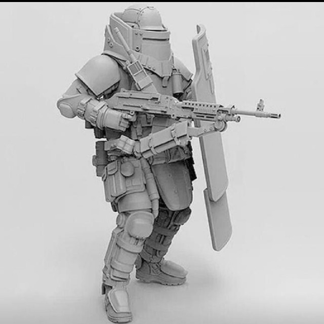 1/35 レジン製 SFフィギュア ガレージキット 3体セット S-196の 1/35 レジン製 SFフィギュア ガレージキット 3体セット S-196の