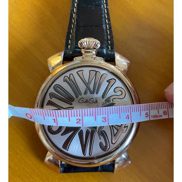 19000円 お中元 GAGA MILANOレザーバンド腕時計