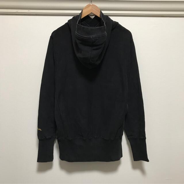 激レア EVISU エヴィス スウェットパーカー デカロゴ ブラック
