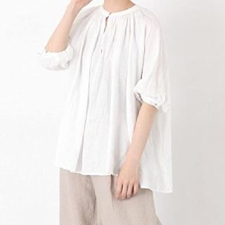 かぐれ フレンチリネンギャザーブラウス(シャツ/ブラウス(長袖/七分))