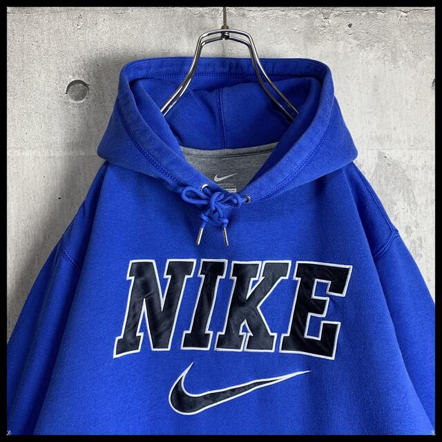 高品質の激安 NIKEカレッジ刺繍ビッグサイズスウェットパーカー青 【SALE/10%OFF NIKEカレッジ刺繍ビッグサイズスウェットパーカー青ブルー裏起毛ナイキ. パーカー