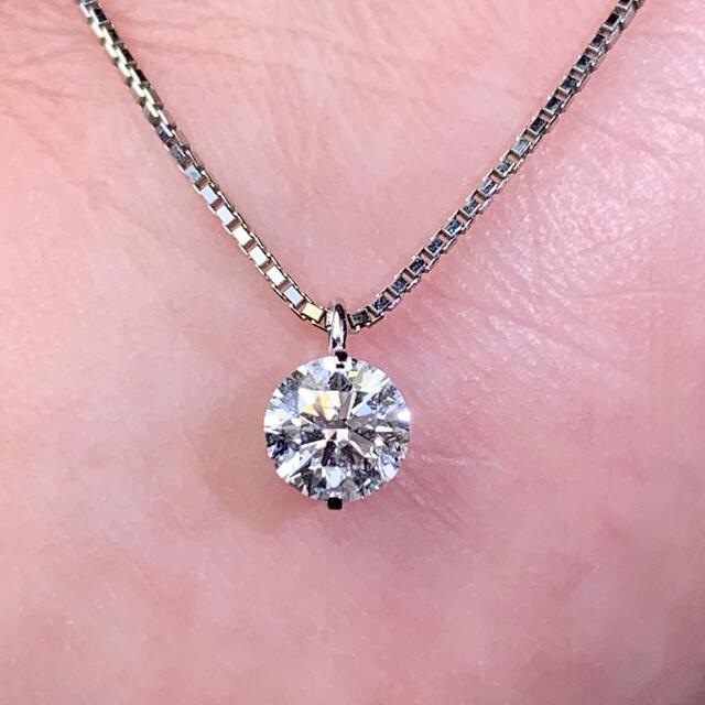 ダイヤモンド0.364ct プラチナ 一粒ダイヤ ダイヤモンドネックレス プラチナ♡ダイヤモンドネックレス 鑑定書付き