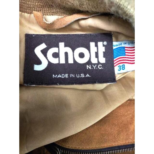schott - Schott(ショット) USA製 80~90S スウェードレザーブルゾンの 