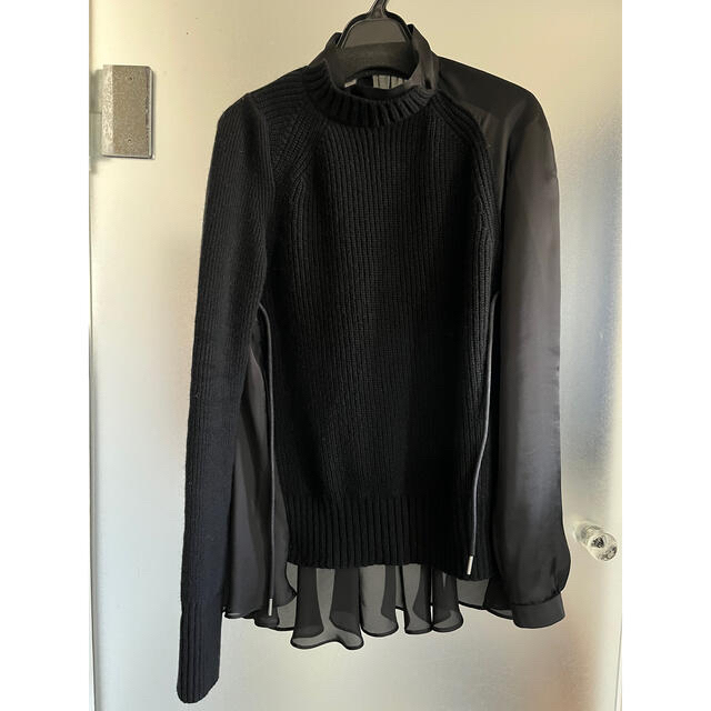 美品】sacai プールオーバーニット-