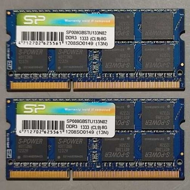 Silicon Power DDR3 PC3-10600 8GBx2 16GB