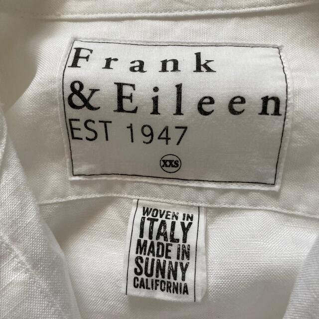 Frank&Eileen(フランクアンドアイリーン)の美品✨フランクアンドアイリーン リネン混 ゆったり 麻 白シャツ リネンシャツ レディースのトップス(シャツ/ブラウス(長袖/七分))の商品写真