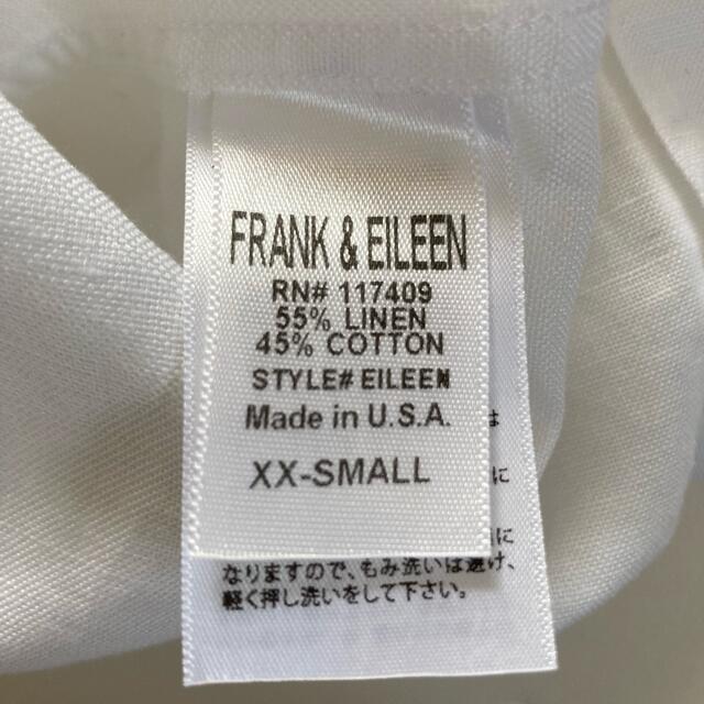 Frank&Eileen(フランクアンドアイリーン)の美品✨フランクアンドアイリーン リネン混 ゆったり 麻 白シャツ リネンシャツ レディースのトップス(シャツ/ブラウス(長袖/七分))の商品写真