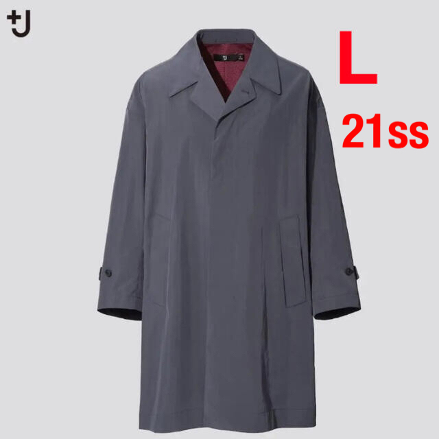 UNIQLO(ユニクロ)の美品　UNIQLO +J オーバーサイズ　ステンカラーコート　L メンズのジャケット/アウター(ステンカラーコート)の商品写真