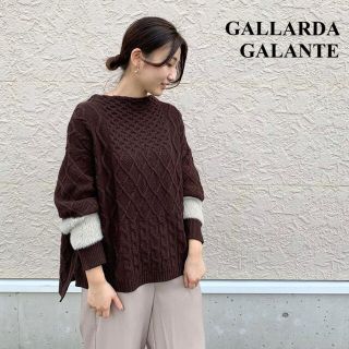 ガリャルダガランテ(GALLARDA GALANTE)のGALLARDAGALANTE 裾フェザーボトルプルオーバー(ニット/セーター)