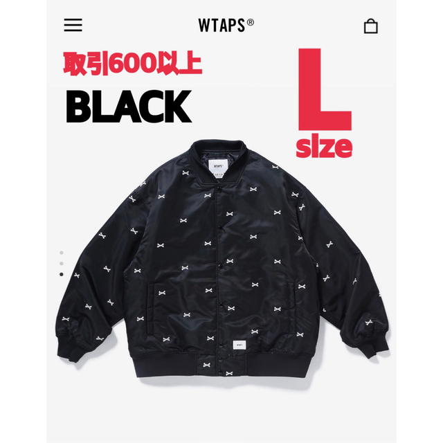 無料配達 W)taps - WTAPS 22SS TEAM JACKET BLACK Lサイズ ナイロン