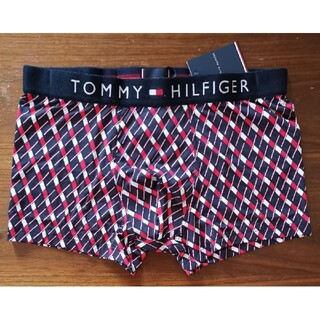 トミーヒルフィガー(TOMMY HILFIGER)のトミーヒルフィガー　新品　メンズ　ボクサーパンツ(バイアス/ネイビーL)(ボクサーパンツ)