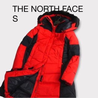 ノースフェイス(THE NORTH FACE) ダウンコート(レディース)（レッド 