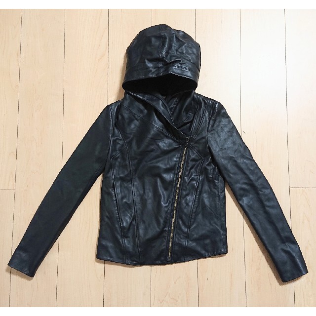 2 新品 HELMUTLANG FTTD LTR JK レザージャケット 黒