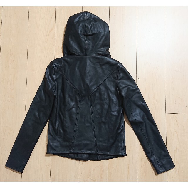 XS 新品 HELMUT LANG ヘルムートラング ラムレザージャケット 黒