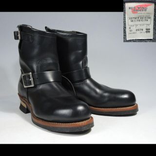 レッドウィング(REDWING)の2976ショートエンジニアブーツ2268羽黒PT99ブラックPT91(ブーツ)