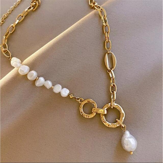 ✴︎Perl× gold necklace✴︎(ネックレス)